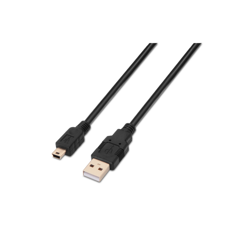 AISENS A101-0024 cable USB USB 2.0 1 m USB A Mini-USB B Negro