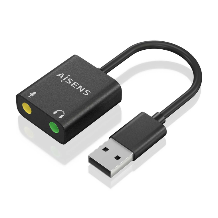 AISENS A106-0769 cambiador de género para cable 2x 3.5 mm