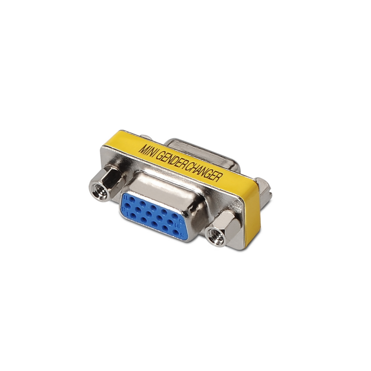 AISENS A114-0082 Cambiador de Género VGA D-sub Azul y Plata