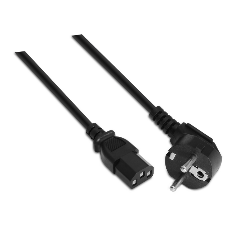 AISENS A132-0170 Cable de Transmisión Negro 10 m CEE7/7 a C13 Acoplador