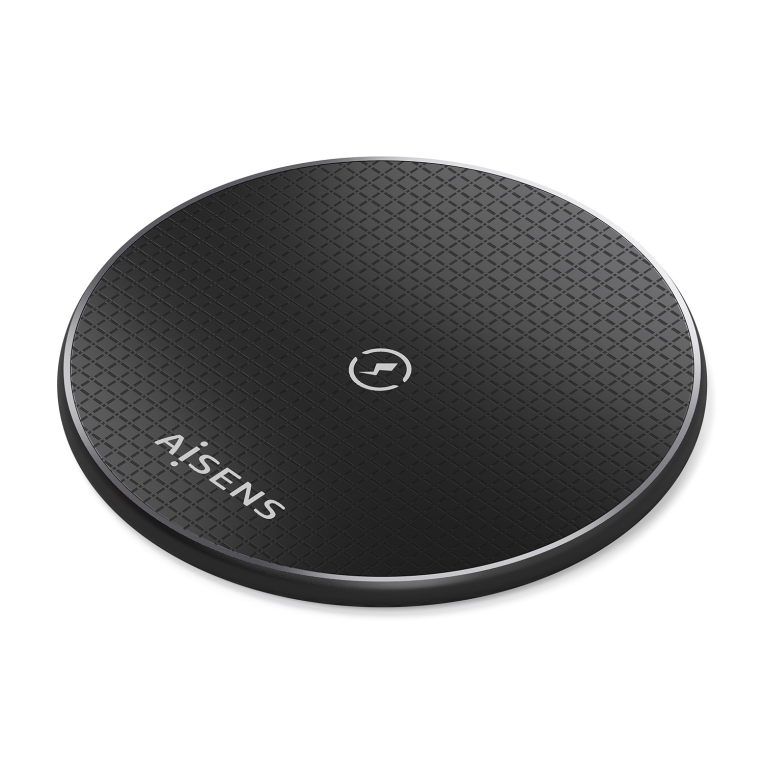 AISENS ASCH-15W1WC058-BK cargador de dispositivo móvil Smartphone Cargador inalámbrico Interior