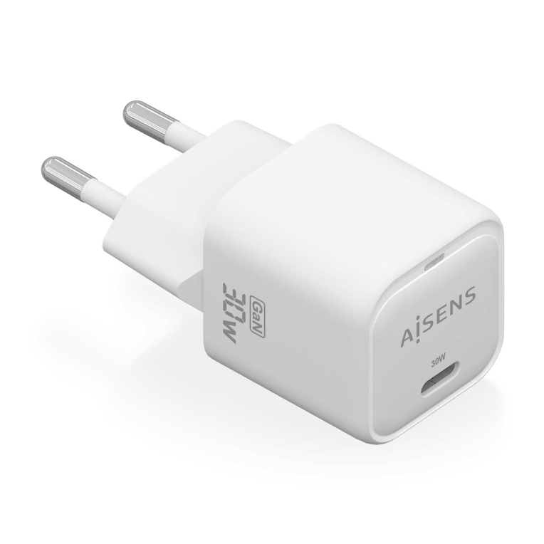 AISENS ASCH-30W1P018-W cargador móvil universal de carga rápida para uso interior