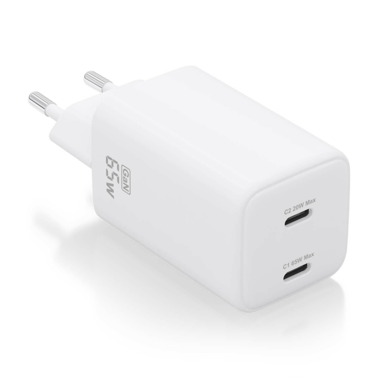 AISENS ASCH-65W2P039-W cargador de dispositivo móvil Universal Corriente alterna Carga rápida Interior