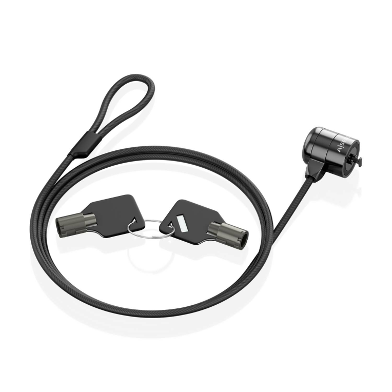 AISENS ASLK-D40K04-BK cable antirrobo Negro 1,5 m