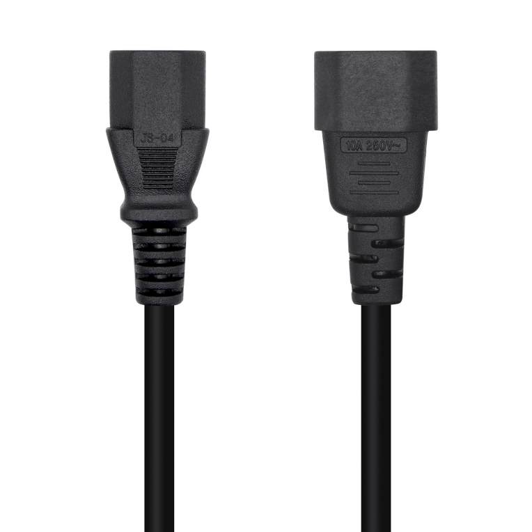 AISENS Cable de Alimentación CPU C13 a C14, Negro, 10 m - Alta Calidad y Durabilidad