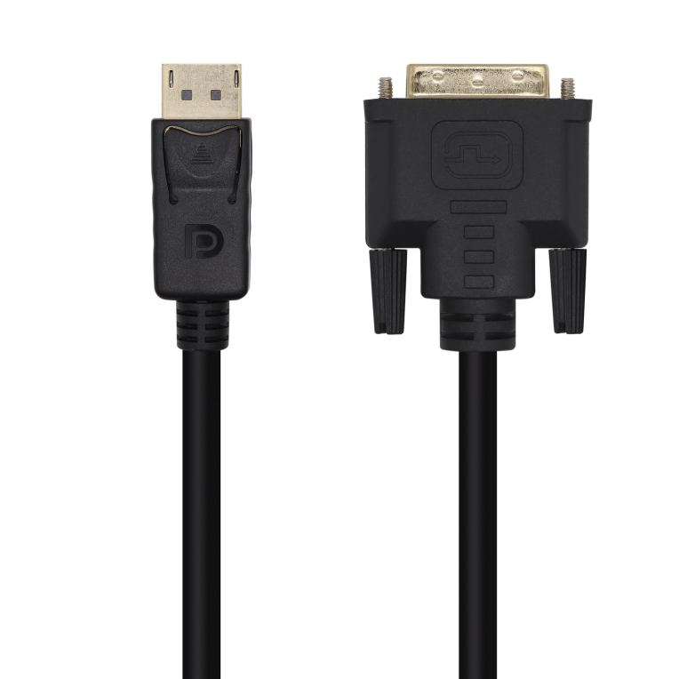 AISENS Cable Conversor DisplayPort a DVI 3.0m Negro - Conexión de Alta Calidad