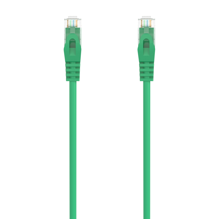 AISENS Cable de Red RJ45 LSZH Cat6A UTP AWG24 Verde 25CM 500MHz