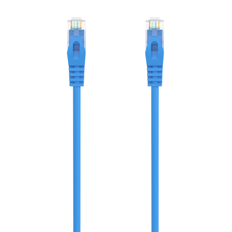 AISENS Cable de Red Latiguillo RJ45 LSZH Cat.6A 500 Mhz UTP AWG24, Azul, 1.5M