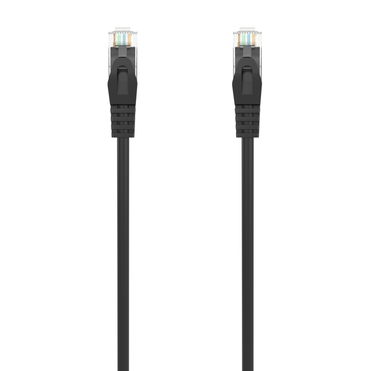 AISENS Cable de Red Latiguillo RJ45 LSZH Cat.6A 500 Mhz UTP AWG24, Negro, 0.5M