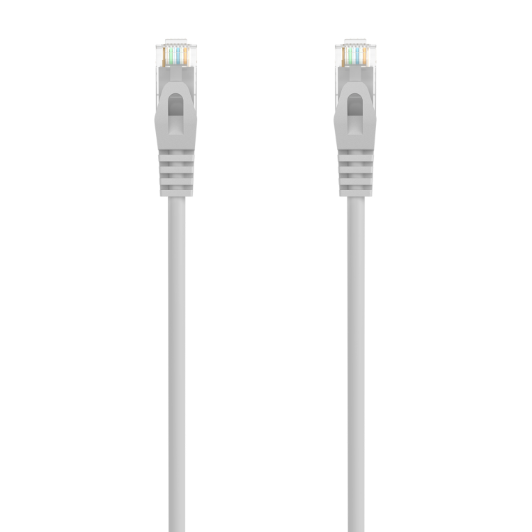 AISENS Cable de Red Latiguillo RJ45 LSZH Cat.6A 500 Mhz UTP AWG24, Gris, 1.5M