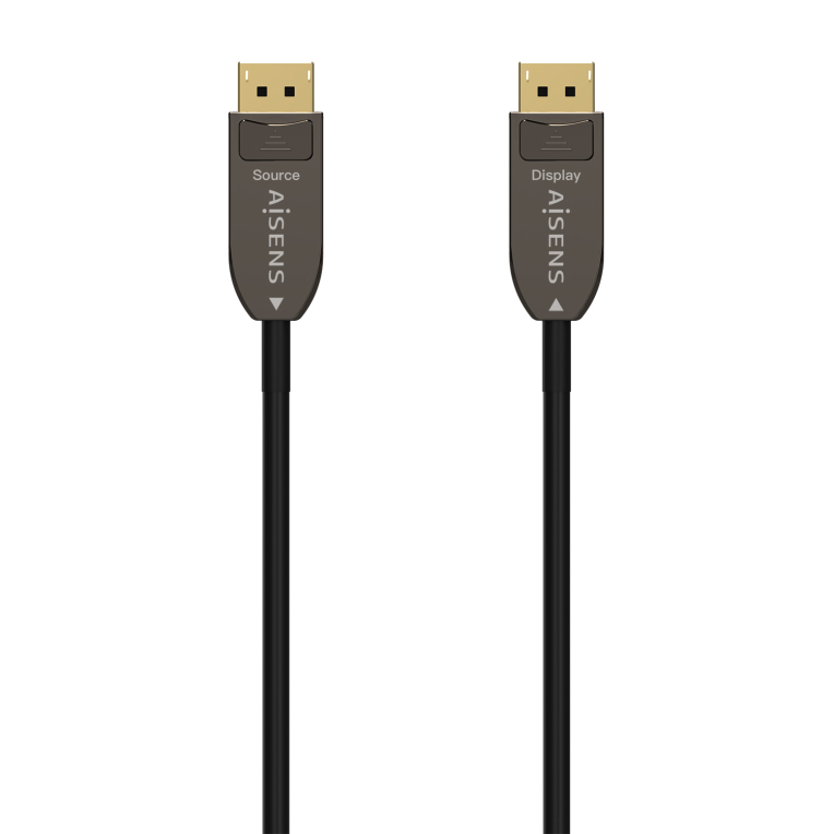 AISENS Cable DisplayPort AOC V1.4 30M 8K@60Hz 4K@120Hz Negro DP/M-DP/M