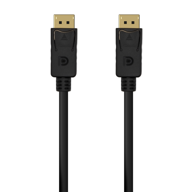 AISENS Cable DISPLAYPORT V1.2 4K@60Hz, DP/M-DP/M, Negro, 0.5M