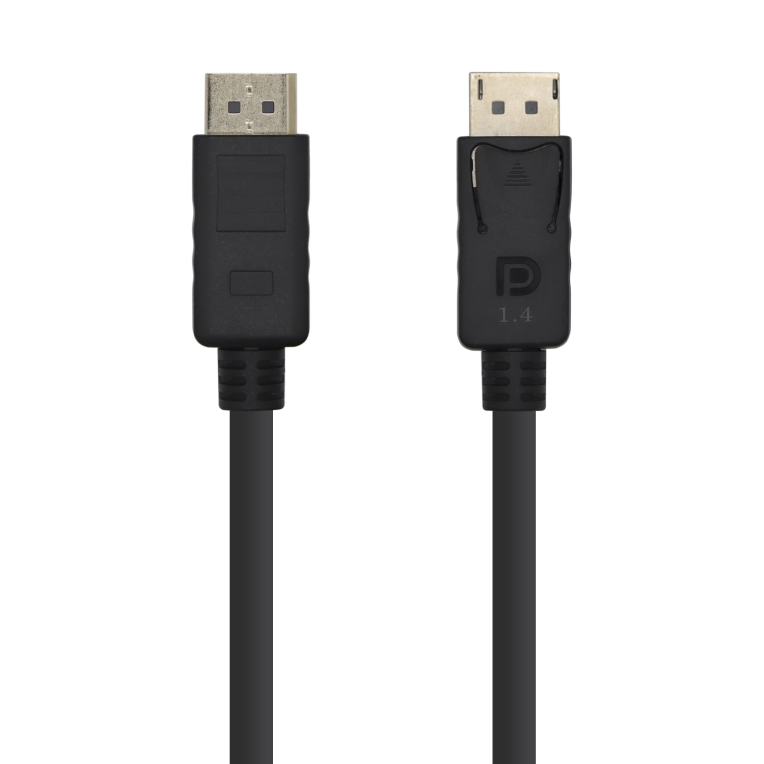 AISENS Cable DisplayPort 1.4 8K@60Hz DP/M-DP/M Negro 3m - Alta Resolución y Velocidad