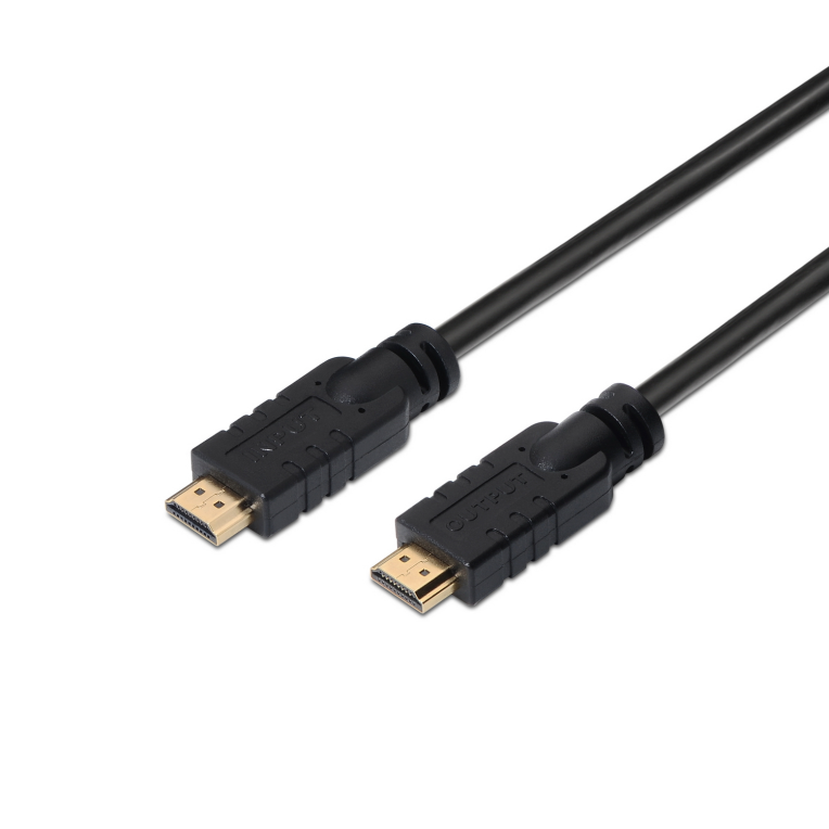 AISENS Cable HDMI V2.0 Premium 20m 4K@60Hz Alta Velocidad con Repetidor Negro