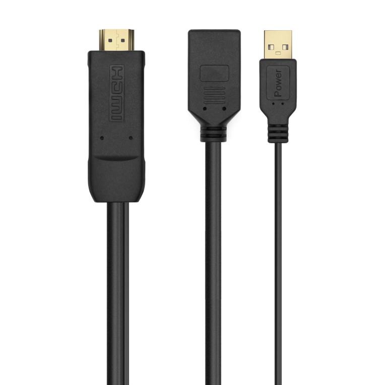 AISENS Conversor Activo HDMI 2.0 a DisplayPort 1.2 con USB de Alimentación, 10CM, Negro