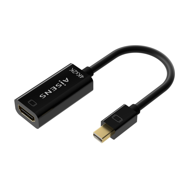 AISENS Conversor Mini DP a HDMI 4K@30Hz Negro 15CM - Alta Definición