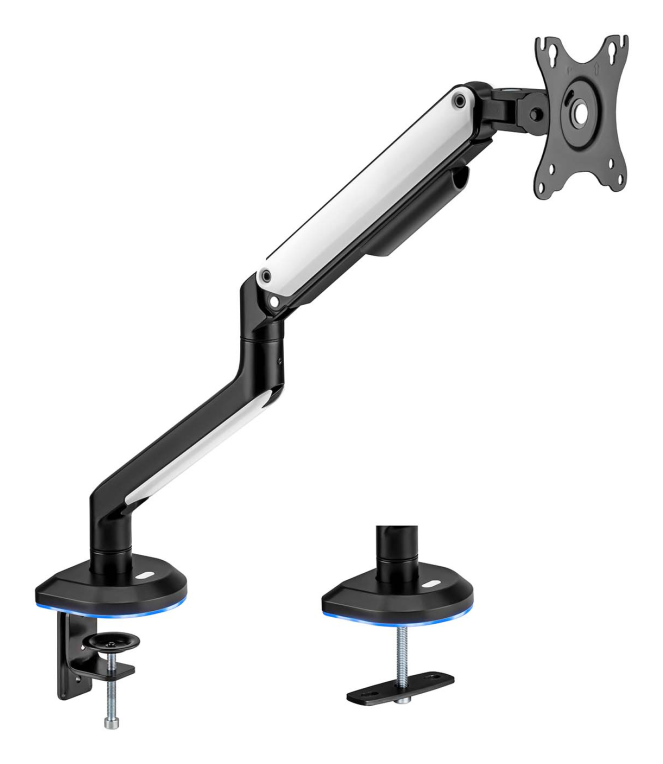 AISENS DT32TSR-295 soporte para monitor de 32" (81,3 cm) para escritorio en negro y blanco