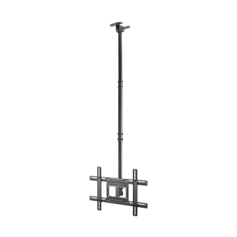 AISENS Soporte de Techo Giratorio e Inclinable para Monitor/TV 37-80'' hasta 50kg, Negro