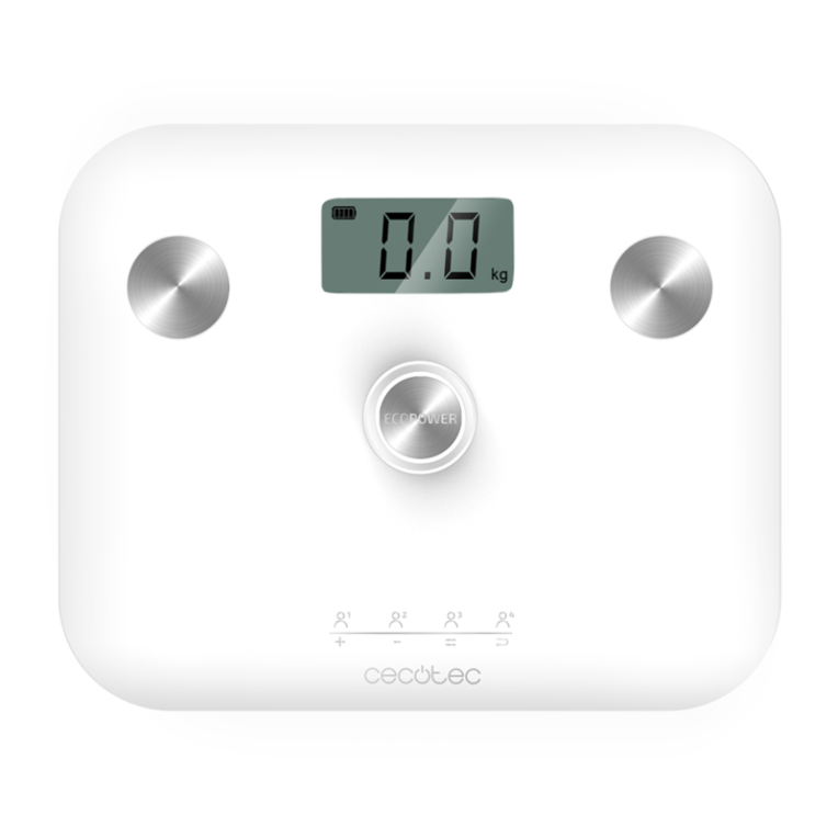 Cecotec 04252 Plaza Blanco - Báscula Personal Electrónica Precisa y Moderna