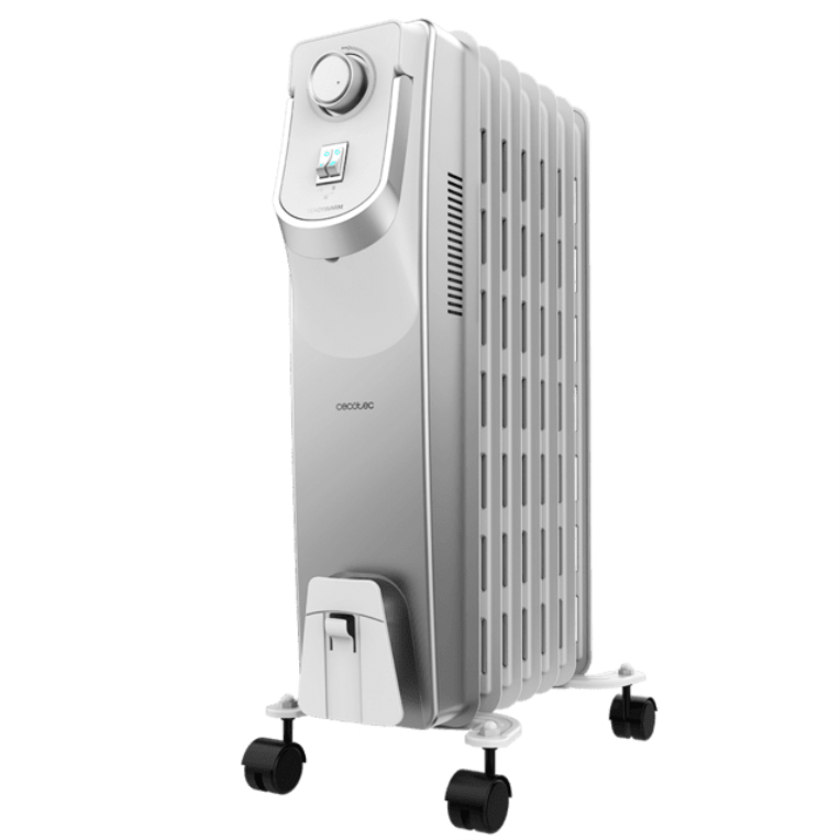Cecotec 05886 Radiador de Aceite Eléctrico Blanco 1500 W para Interior