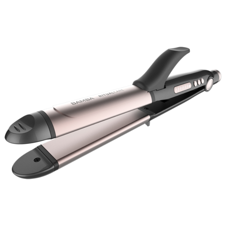 Cecotec Bamba RitualCare 1000 Ceramic 2in1 Plancha de pelo Caliente Gris, Rosa 82 W 2 m