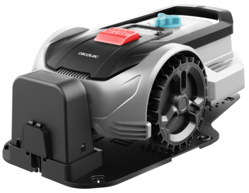 Cecotec Conga GrassHopper 300 Robot cortacésped con batería, negro y gris
