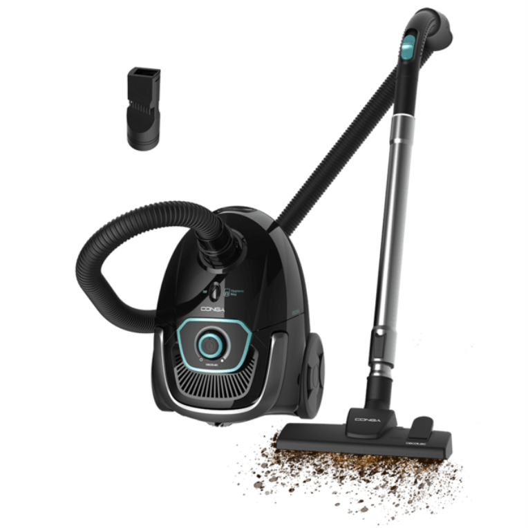 Cecotec Conga Powerbag 2500 Plus 2,5 L Aspiradora de tambor Secar 850 W Bolsa para el polvo