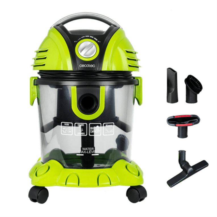 Cecotec Wet&Dry T 15 L Aspiradora de tambor Seca y húmeda 1200 W Sin bolsa