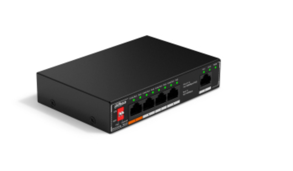 Dahua Technology PoE DH-SF1005 switch No administrado L2 Fast Ethernet (10/100) Energía sobre Ethernet (PoE) Montaje en pared/escritorio Negro