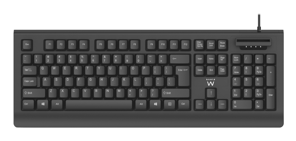 Ewent EW3286 teclado Universal USB QWERTY Español Negro