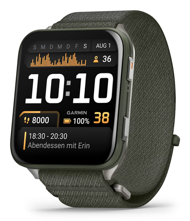 Garmin Venu X1 5,08 cm (2") AMOLED Digital 448 x 486 Pixeles Pantalla táctil Gris Wifi GPS (satélite)