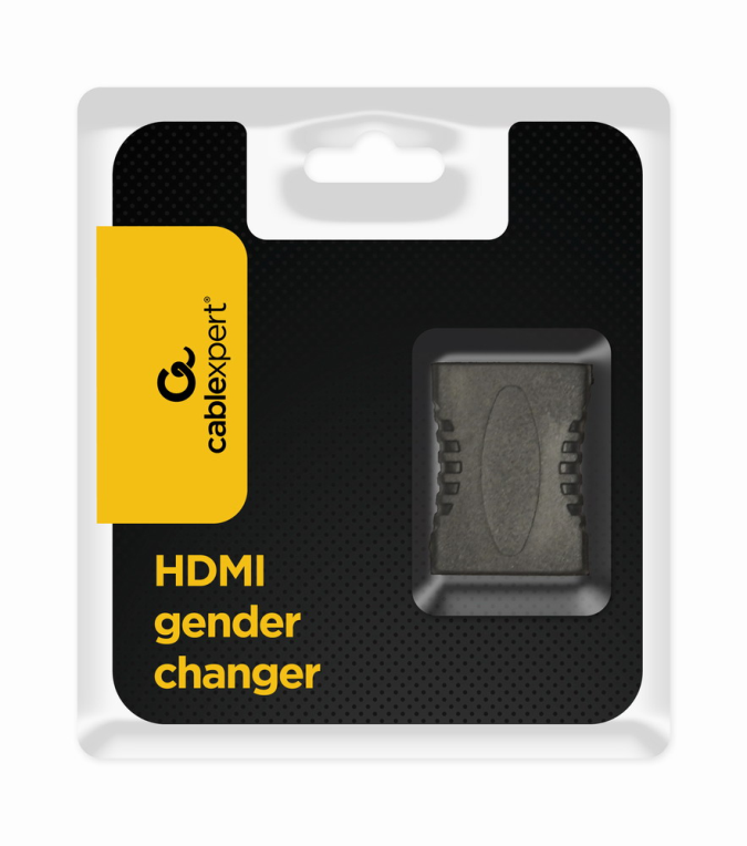 Gembird A-HDMI-FF cambiador de género para cable Negro
