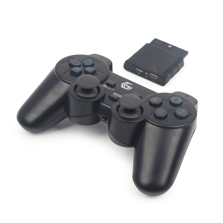 Gembird JPD-WDV-01 mando y volante Negro RF Gamepad PC, Playstation 2, Playstation 3