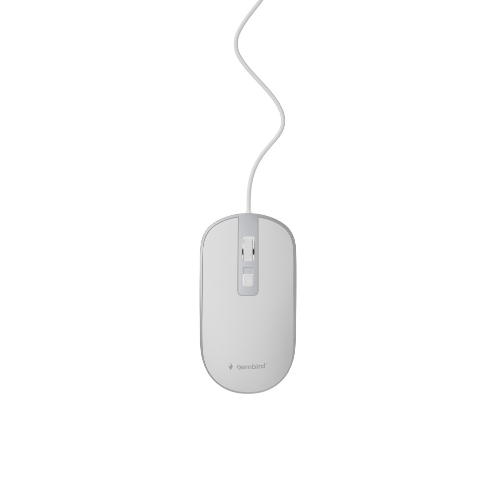 Gembird MUS-4B-06-WS ratón Oficina Ambidextro USB tipo A Óptico 1200 DPI