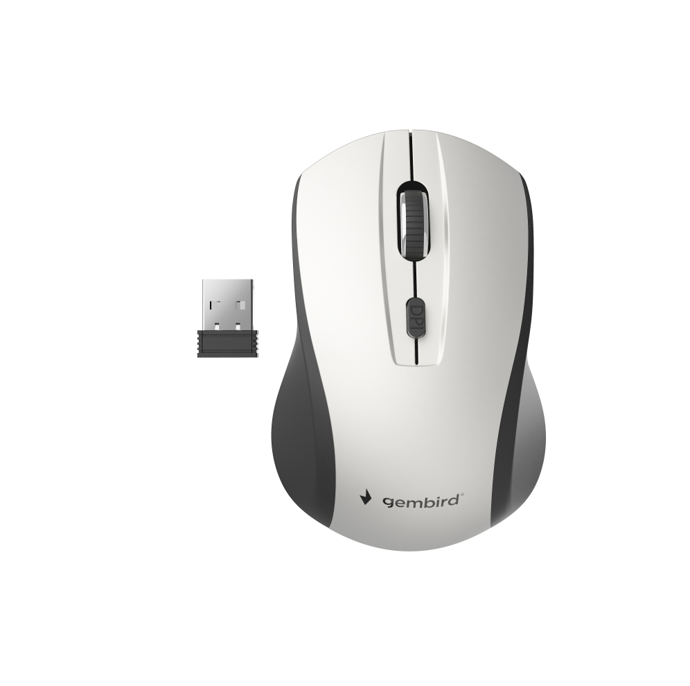Gembird MUSW-4B-02-BS ratón Oficina Ambidextro RF inalámbrico Óptico 1600 DPI
