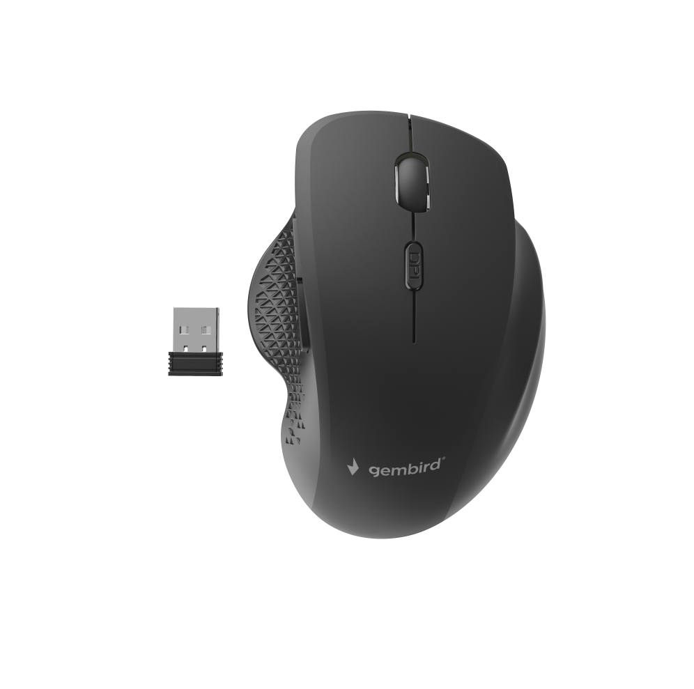 Gembird MUSW-6B-02 ratón Oficina mano derecha RF inalámbrico Óptico 1600 DPI