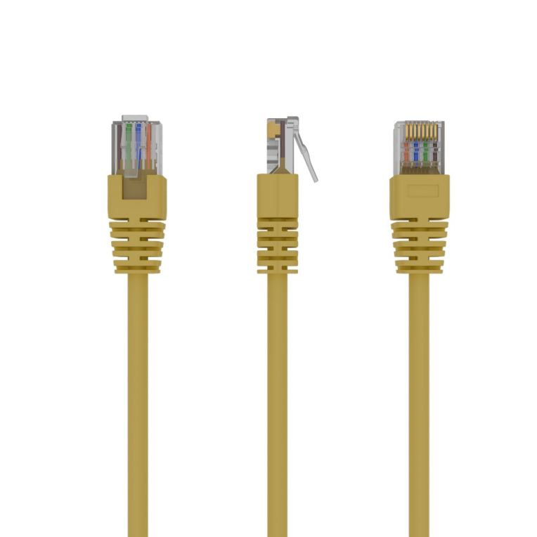 Gembird PP12-1M/Y cable de red Amarillo Cat5e U/UTP (UTP)