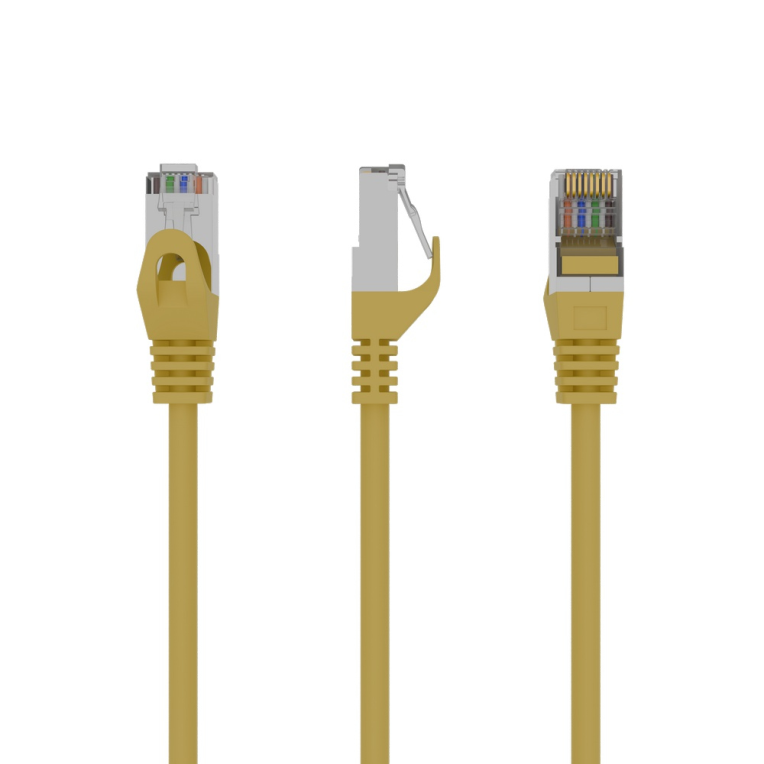 Gembird PP6-0.25M/Y cable de red Amarillo 0,25 m Cat6 F/UTP (FTP)