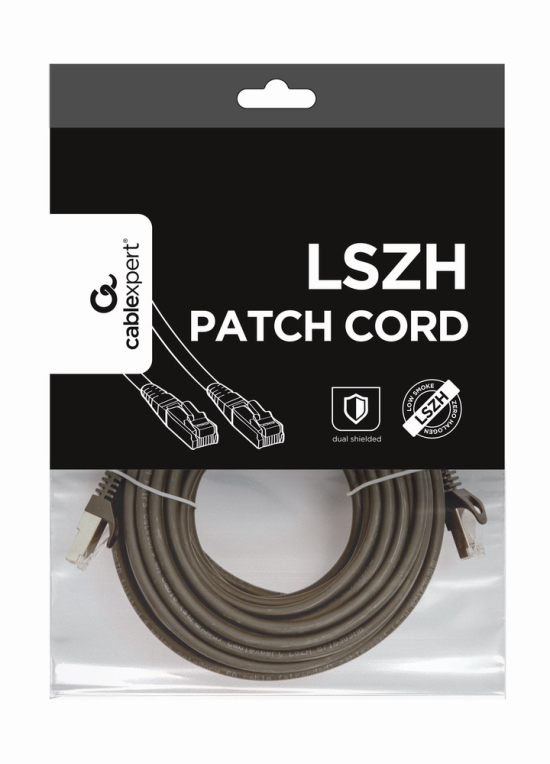 Gembird PP6A-LSZHCU-BK-10M cable de red Negro Cat6a S/FTP (S-STP)