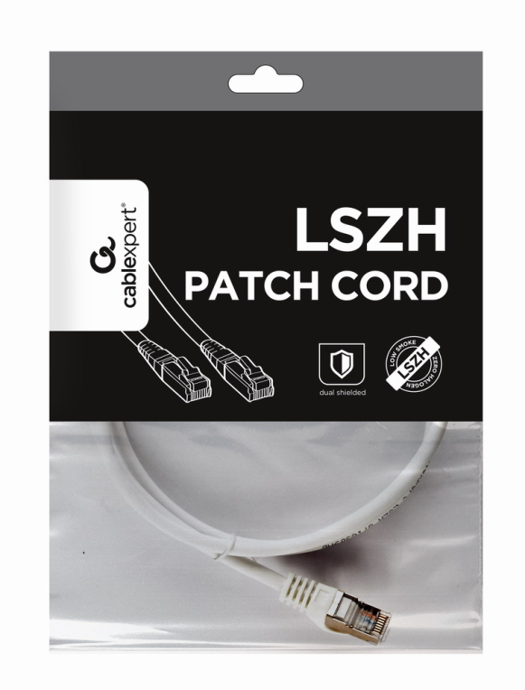 Gembird PP6A-LSZHCU-W-1M cable de red Blanco Cat6a S/FTP (S-STP)