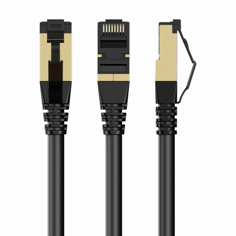 Gembird PP8-LSZHCU-BK-7.5M cable de red Negro 7,5 m Cat8 S/FTP (S-STP)