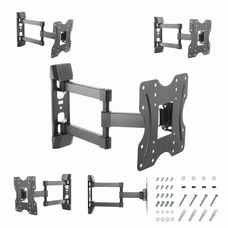 Gembird WM-42ST-02 soporte para TV 106,7 cm (42") Negro