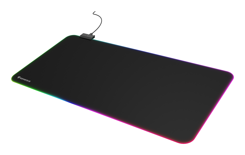 GENESIS Boron 500 XXL RGB Alfombrilla de ratón para juegos Negro