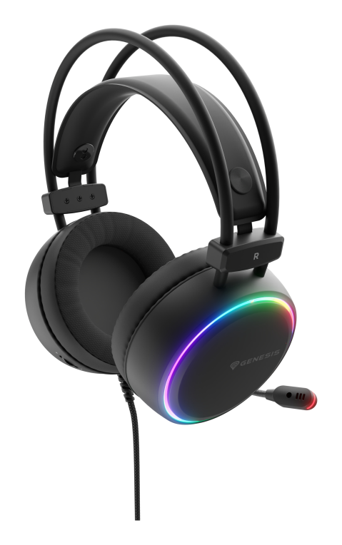 GENESIS NSG-2307 auricular y casco Auriculares Alámbrico Diadema Juego USB tipo A Negro