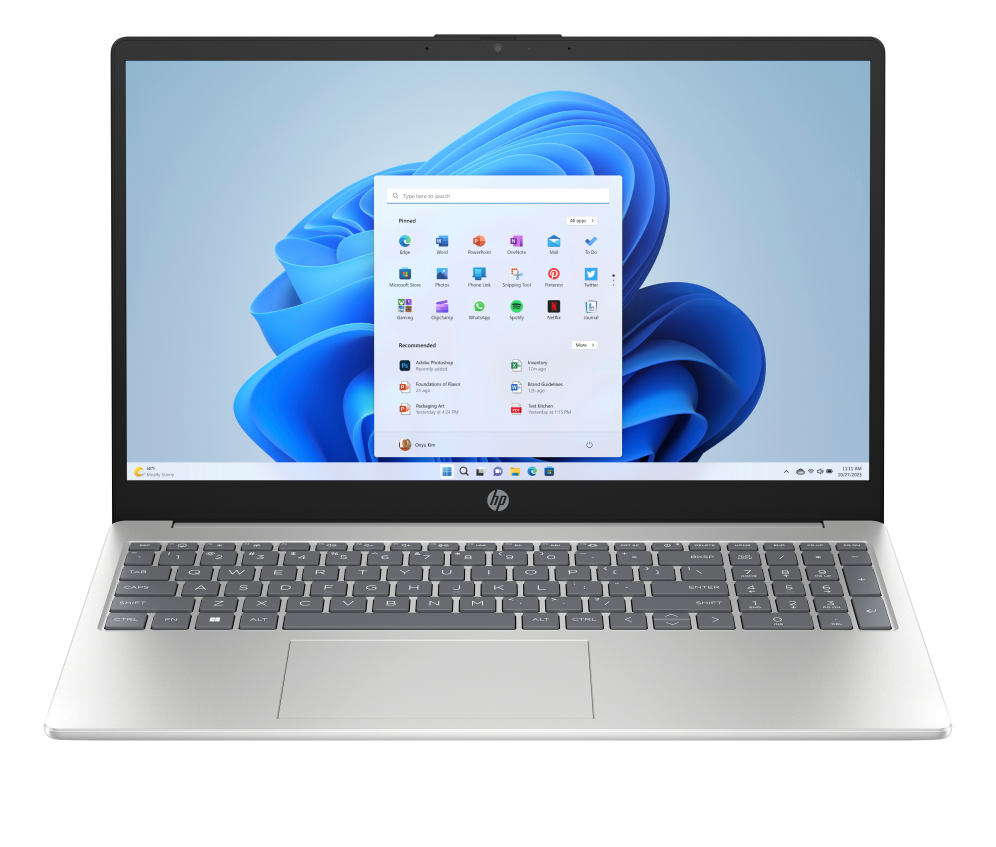 HP 15-fc0129ns AMD Ryzen™ 7 7730U Portátil 39,6 cm (15.6") Full HD 8 GB DDR4-SDRAM 512 GB SSD Wi-Fi 6 (802.11ax) Windows 11 Home Plata