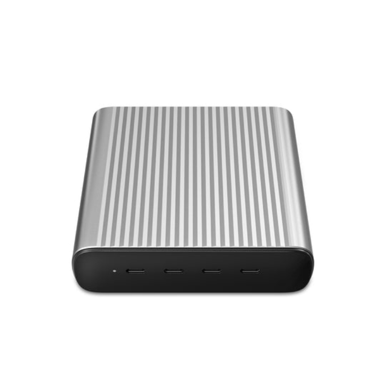 HYPER 245W GaN Desktop Charger Portátil, Smartphone, Tableta Negro, Plata Corriente alterna, Batería Carga rápida Interior