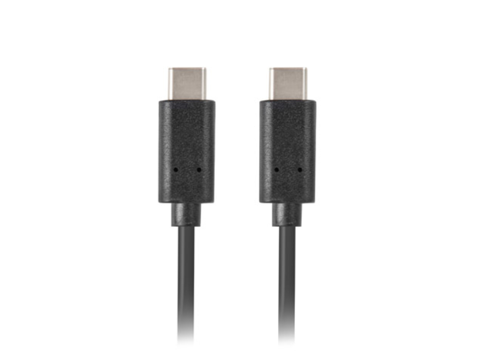 Cable USB C Lanberg CA-CMCM-31CU-0005-BK USB 3.2 Gen 1 Negro 0.5m