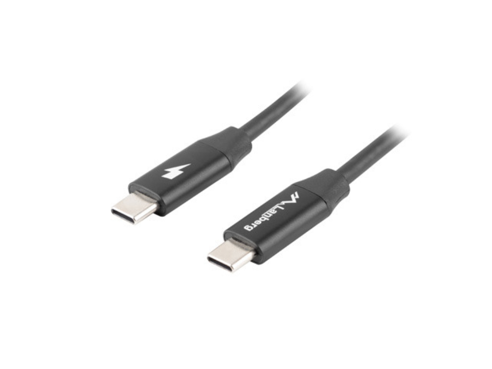 Lanberg CA-CMCM-40CU-0010-BK cable USB USB 2.0 1 m USB C Negro