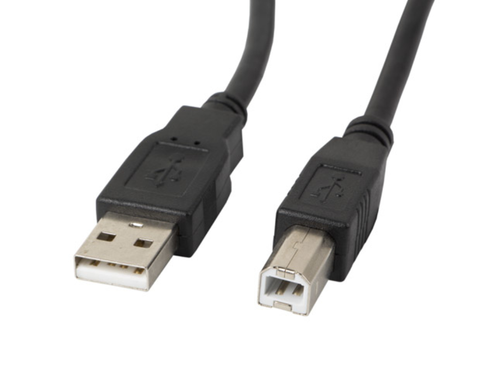 Lanberg CA-USBA-10CC-0018-BK cable USB USB 2.0 1,8 m USB B Negro