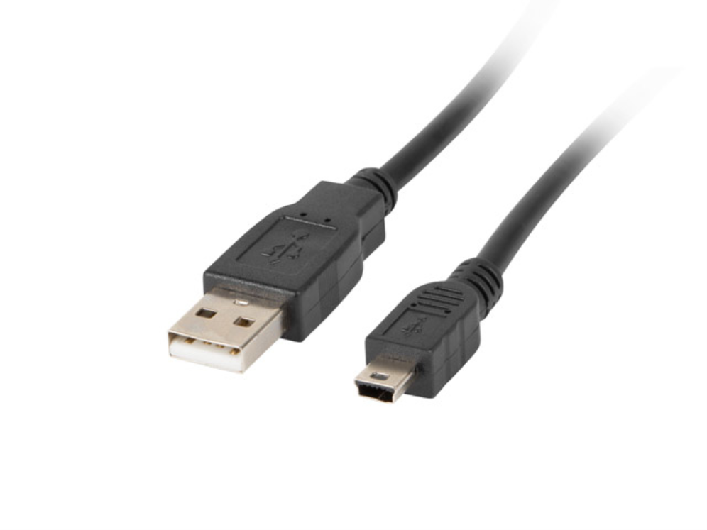 Lanberg CA-USBK-10CC-0018-BK cable USB USB 2.0 1,8 m Mini-USB A USB A Negro